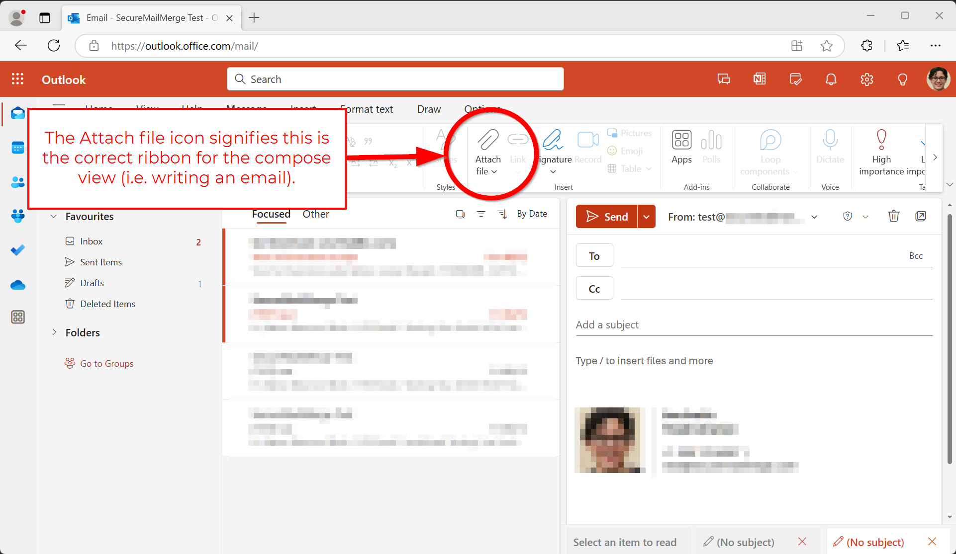 Le bon ruban est affiché