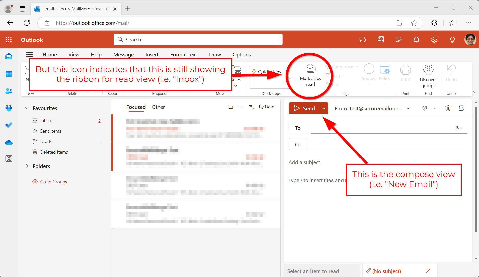 Le mauvais ruban est affiché
