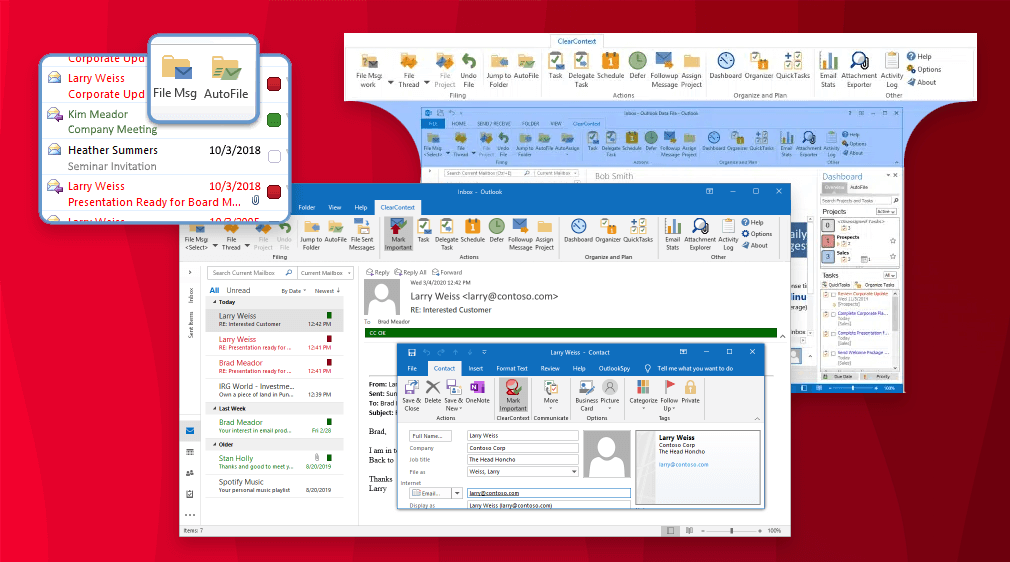 Plugin ClearContext pour Outlook © ClearContext