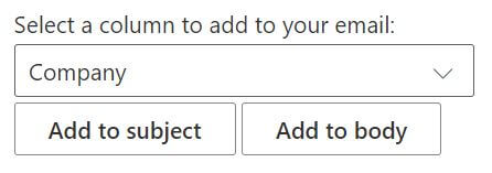 Le plugin SecureMailMerge montrant vos jetons de publipostage provenant de la feuille de calcul