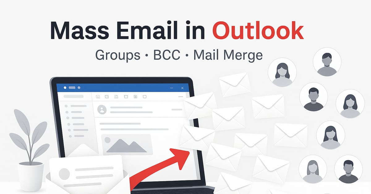 Envoyer un email groupé avec Outlook: 3 méthodes efficaces