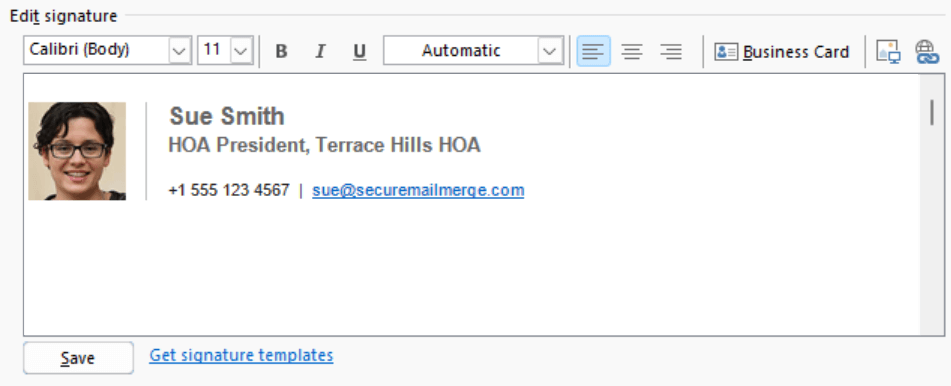 Créer une nouvelle signature dans l'Outlook classique sur le bureau