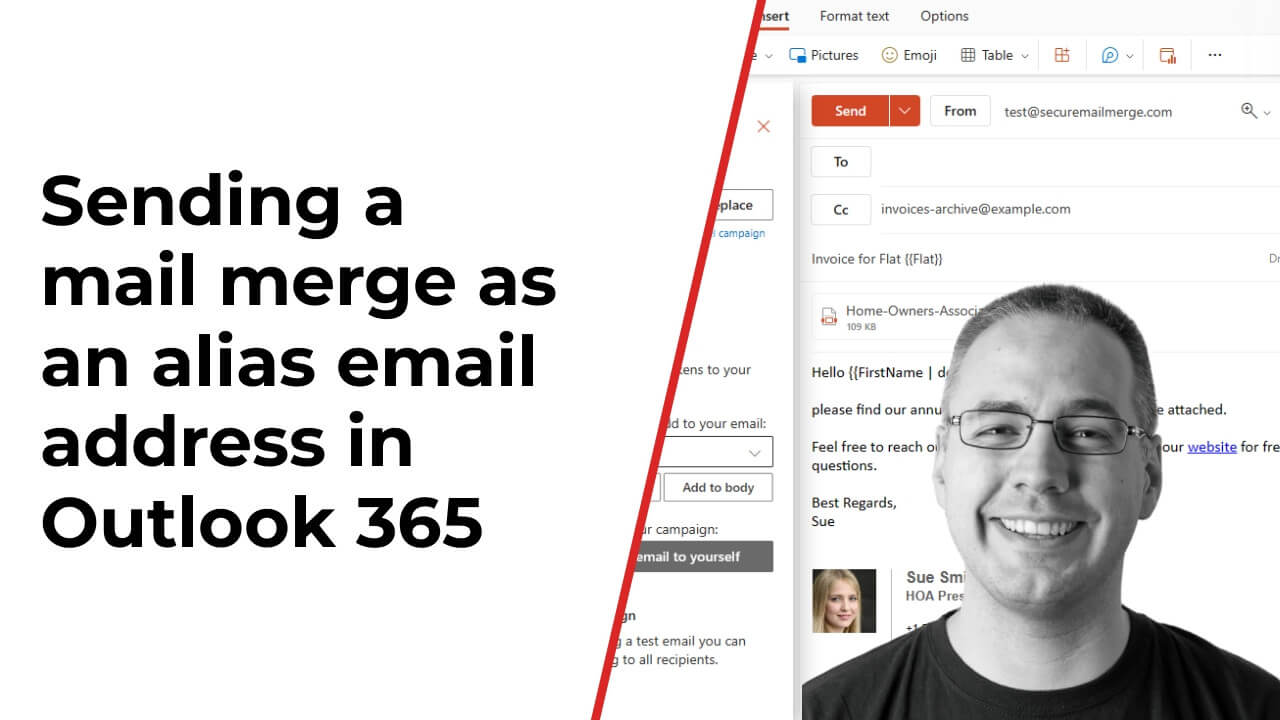 Comment envoyer une campagne de publipostage en utilisant un alias d'email dans Microsoft 365